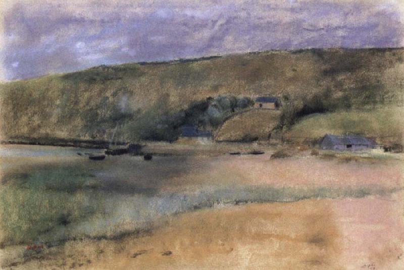 Edgar Degas Cliffs at the Edge of the Sea